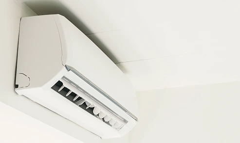 Split instalado em um ambiente interno